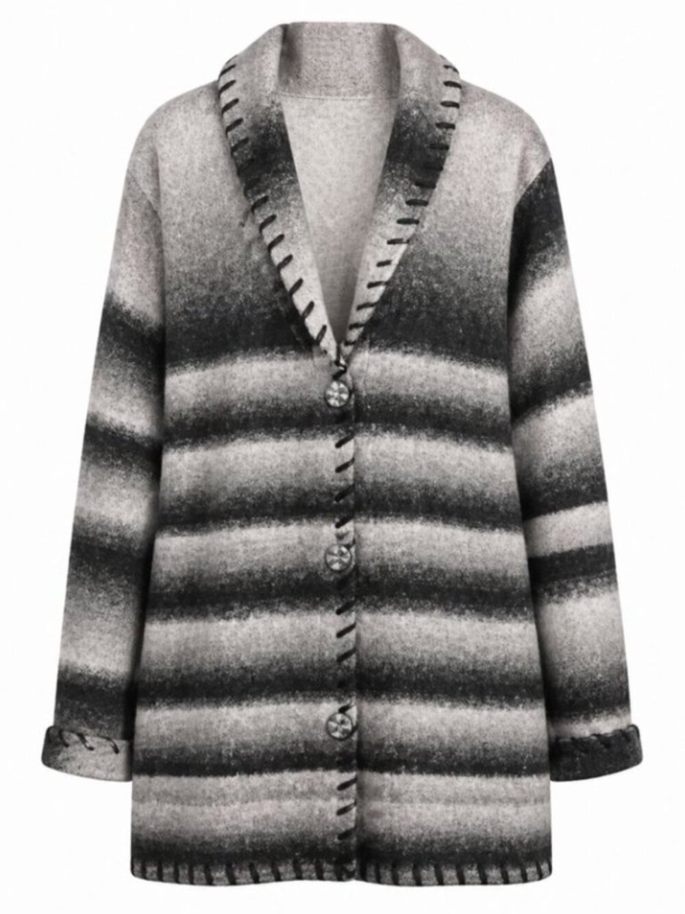 DENIM & CO. Southwestern Alpaca Blend Sweater 1X